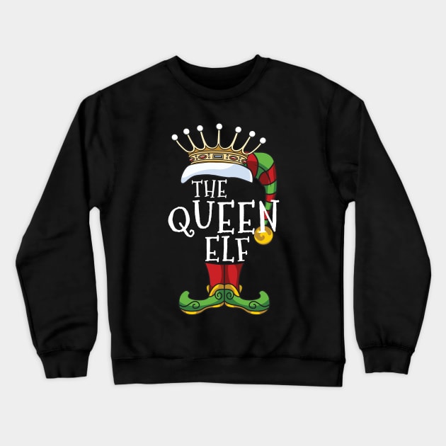 Queen Elf Family Matching Christmas Holiday Group Gift Pajama Crewneck Sweatshirt by BeesTeez